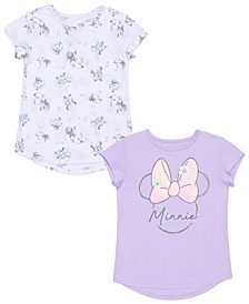 Toddler Girls Minnie Mouse Floral T-shirt, Pack of 2