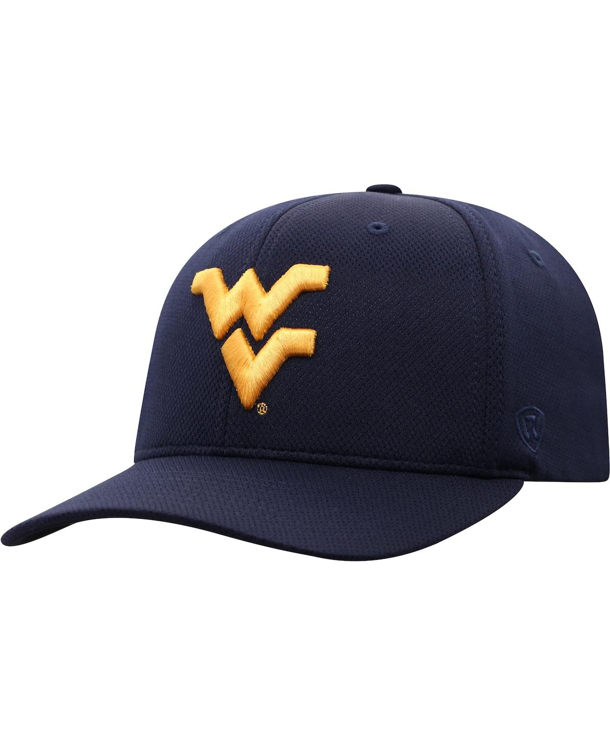 Top Of The World Navy West Virginia Mountaineers Reflex Logo Flex Hat In Navy