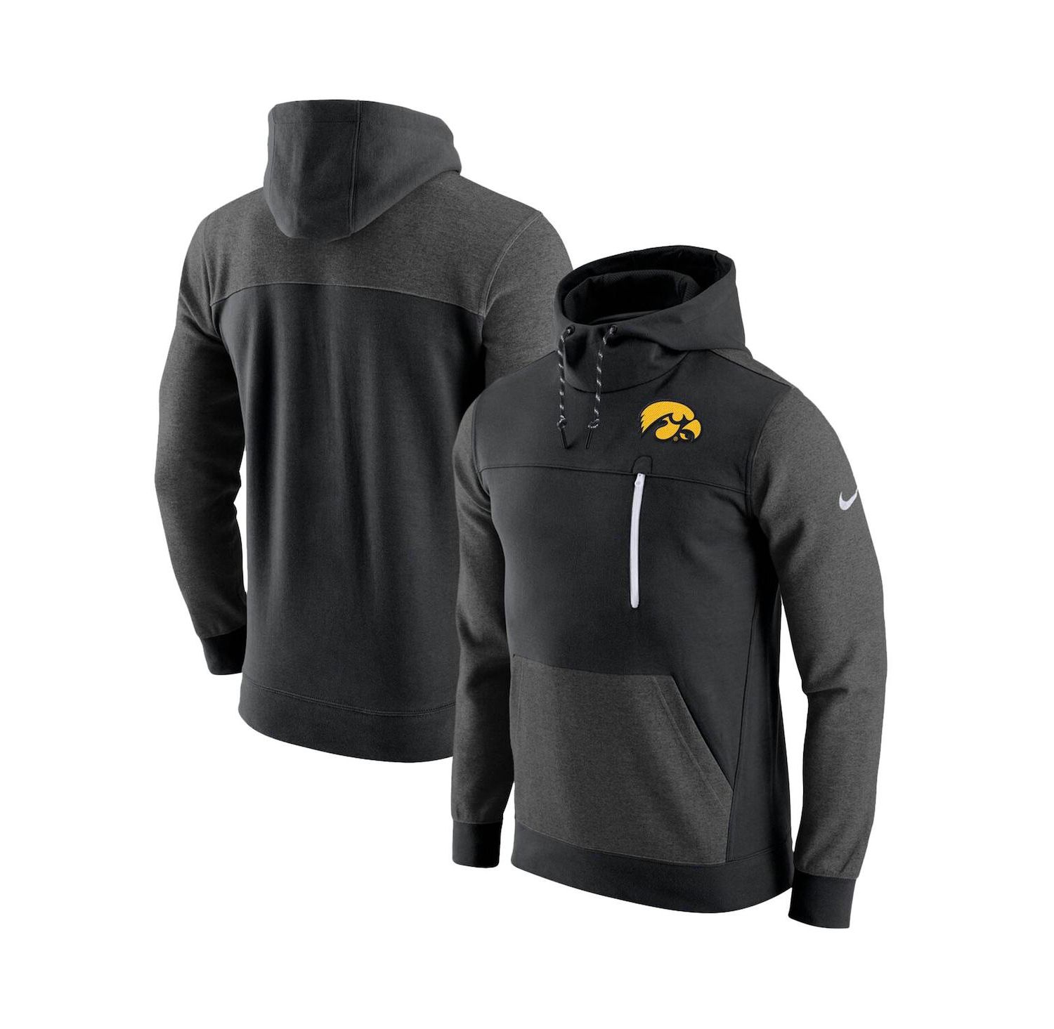 Men's Black Iowa Hawkeyes AV-15 2.0 Pullover Hoodie