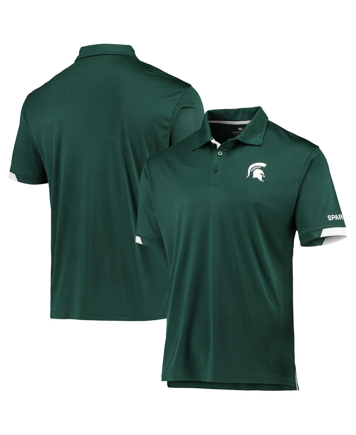 Men's Colosseum Green Michigan State Spartans Santry Polo Shirt - Green
