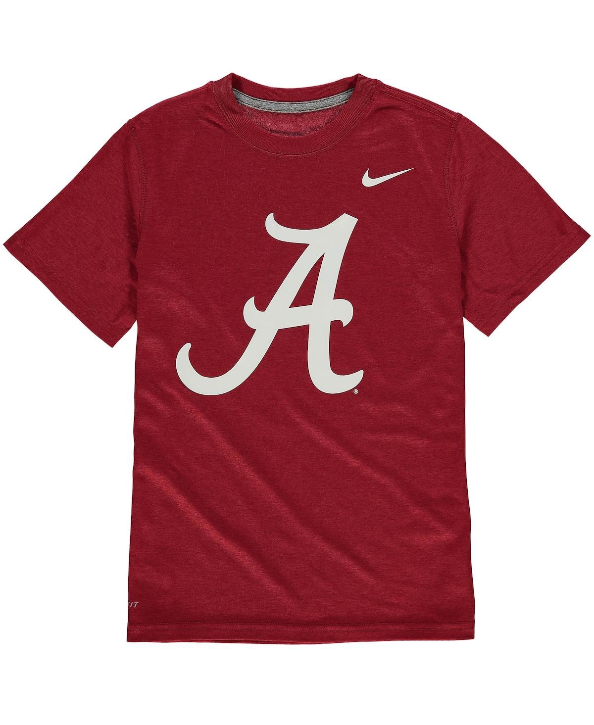 Shop Nike Big Boys  Crimson Alabama Crimson Tide Logo Legend Dri-fit T-shirt