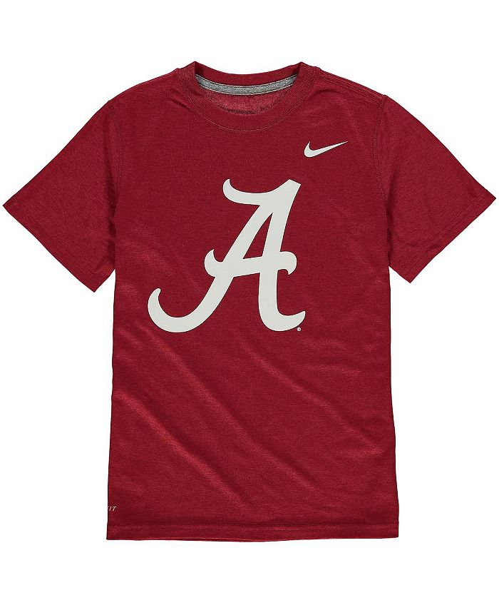 Nike Big Boys Crimson Alabama Crimson Tide Logo Legend Dri FIT T