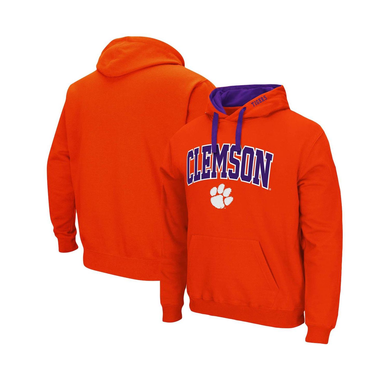 Men's Clemson Tigers Big and Tall Arch and Logo 2.0 Pullover Hoodie