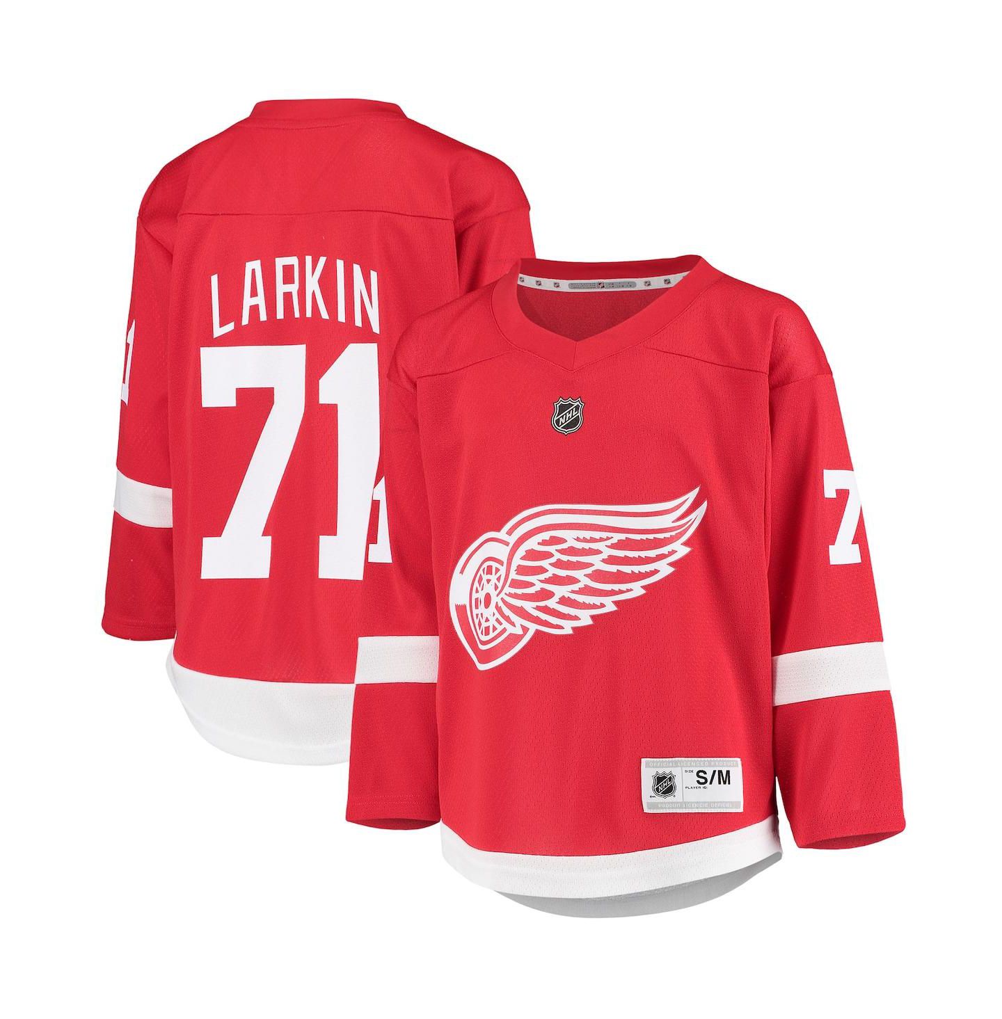 Топ Outerstuff Dylan Larkin Red Detroit Red Wings Home Replica Player Jersey для мальчиков — фото 1