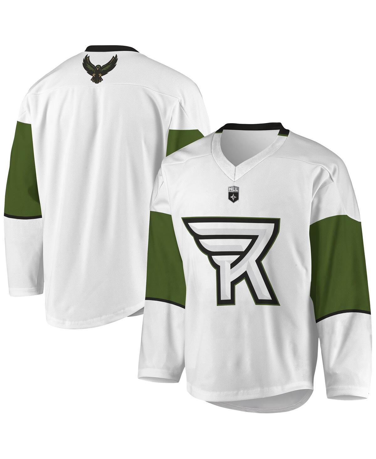 Men's White, Green Rochester Knighthawks Replica Jersey - White, Green