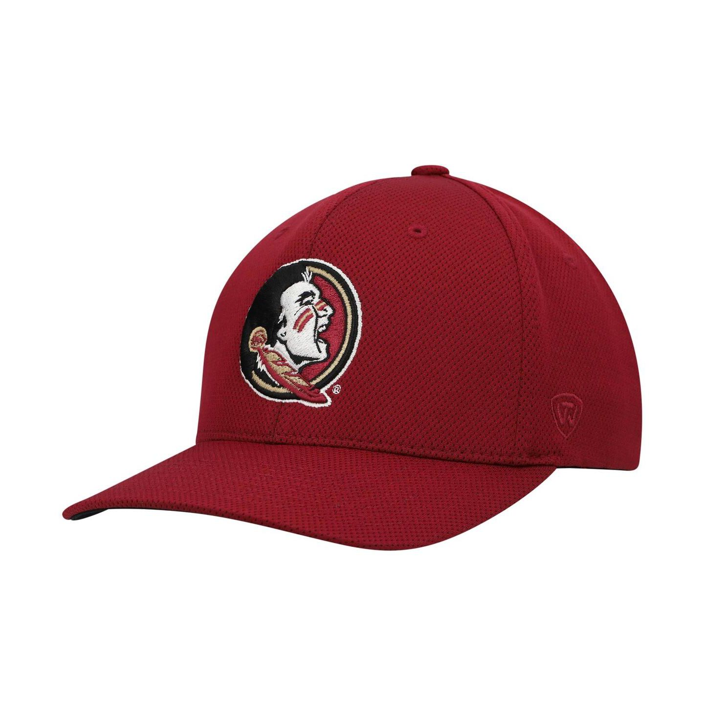 Мужская кепка Top of the World Garnet Florida State Seminoles Reflex Logo Flex Hat — фото 2