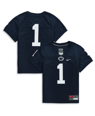Preschool Boys and Girls #1 Navy Penn State Nittany Lions Team Replica Football Jersey