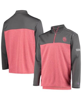 Men's Crimson Oklahoma Sooners Gameday Quarter-Zip Jacket