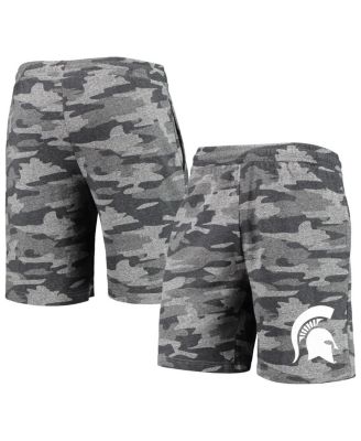 Mens Concepts Sport Charcoal Gray Michigan State Spartans Camo Backup Terry Jam Lounge Shorts 5690₽
