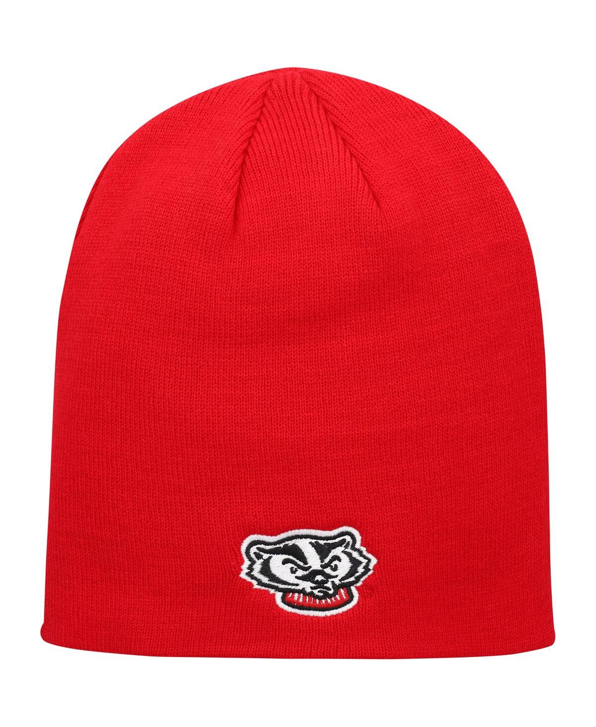 Shop Top Of The World Men's  Red Wisconsin Badgers Ezdozit Knit Beanie