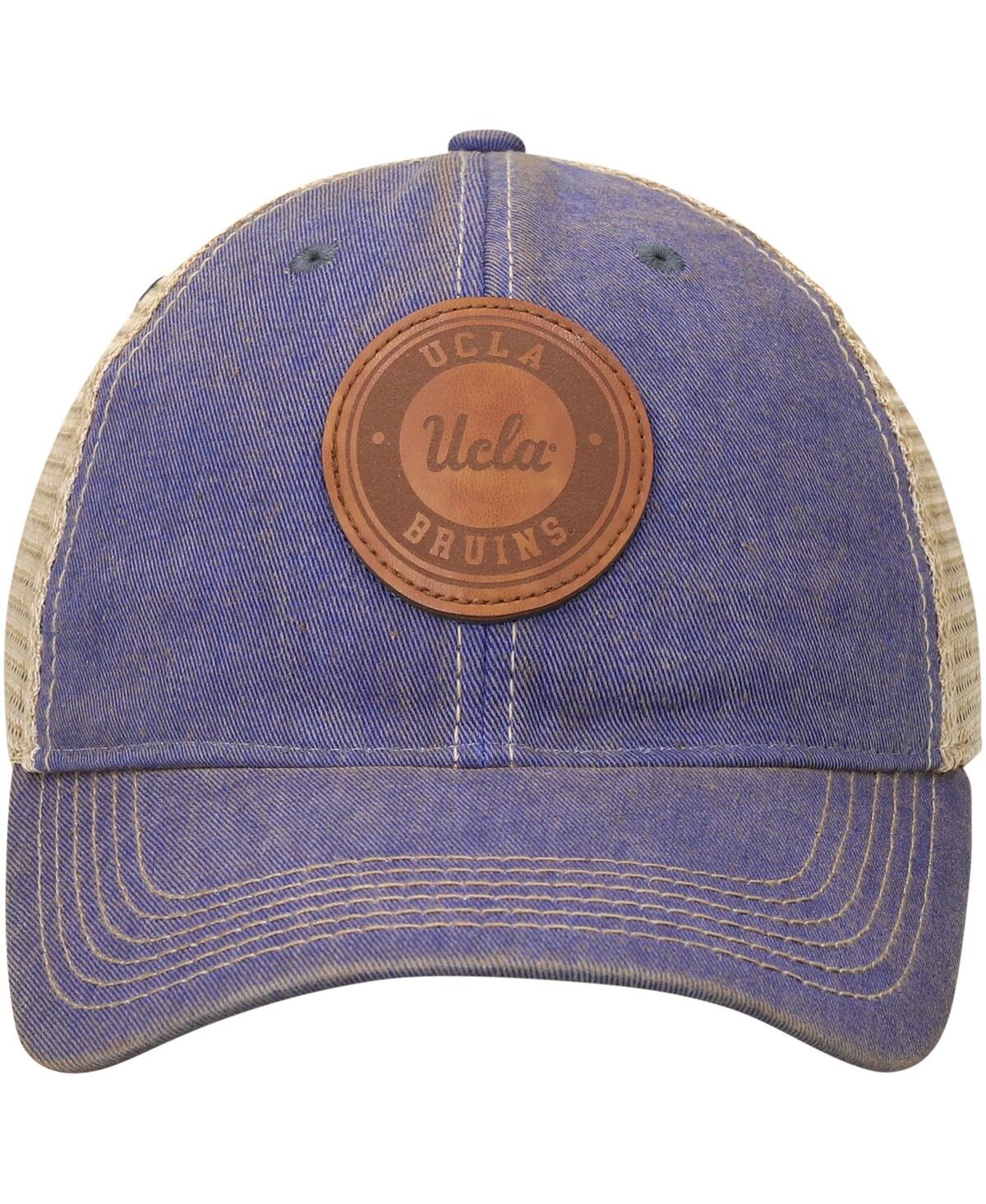 LEGACY ATHLETIC MEN'S BLUE UCLA BRUINS TARGET OLD FAVORITE TRUCKER SNAPBACK HAT 