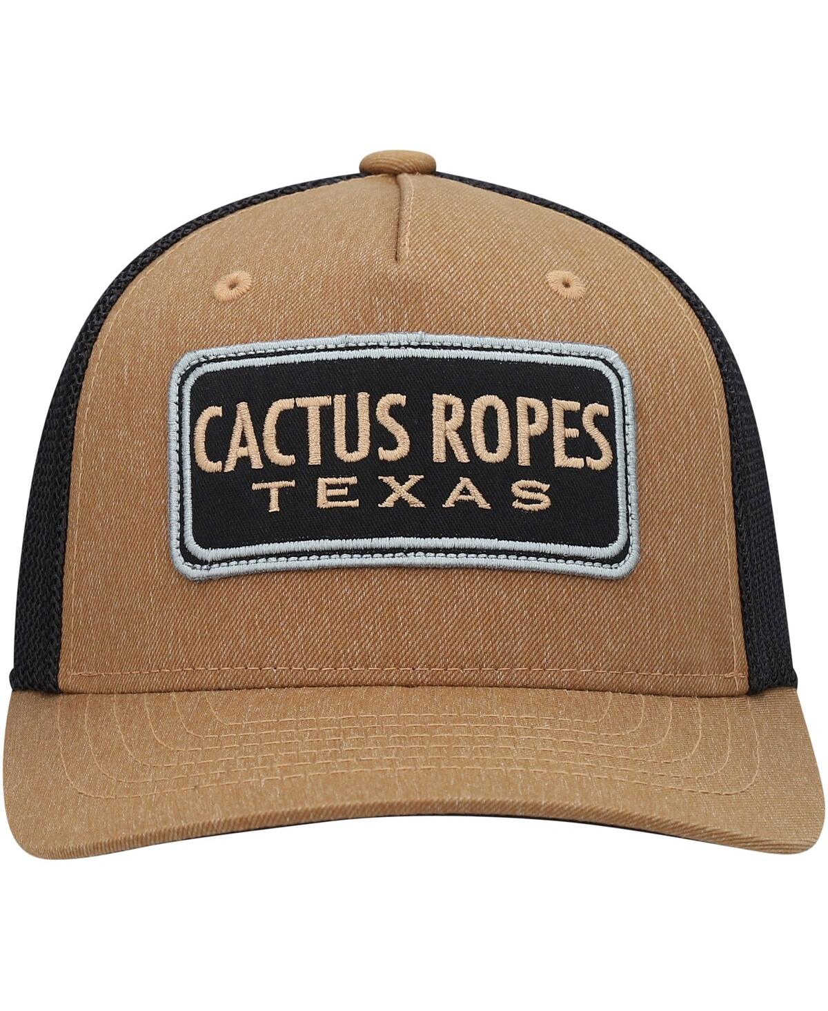 Shop Hooey Big Boys  Tan, Black Cactus Ropes Trucker Flex Hat In Tan,black
