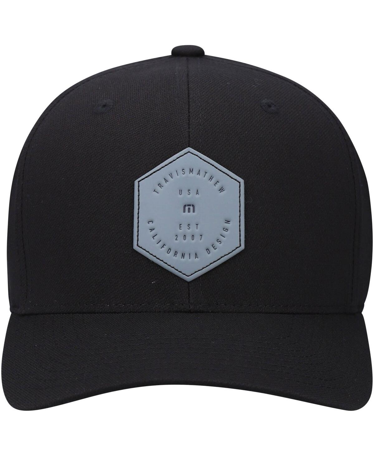 Shop Travis Mathew Men's Travismathew Black Dopp Tri-blend Flex Hat