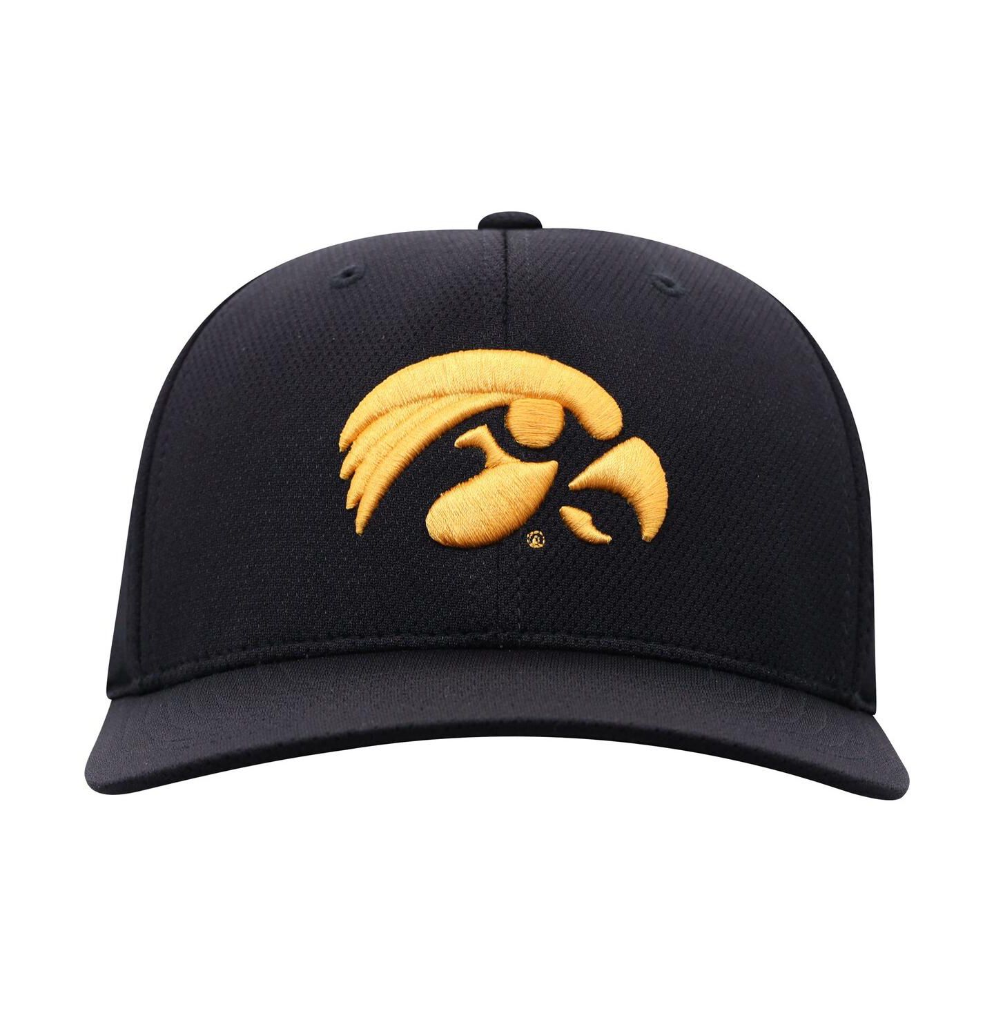 Мужская кепка Top of the World Black Iowa Hawkeyes Reflex Logo Flex Hat — фото 3