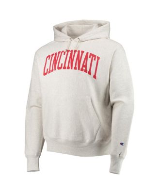 Men's Heathered Oatmeal Cincinnati Bearcats Cincy Arch Pullover Hoodie