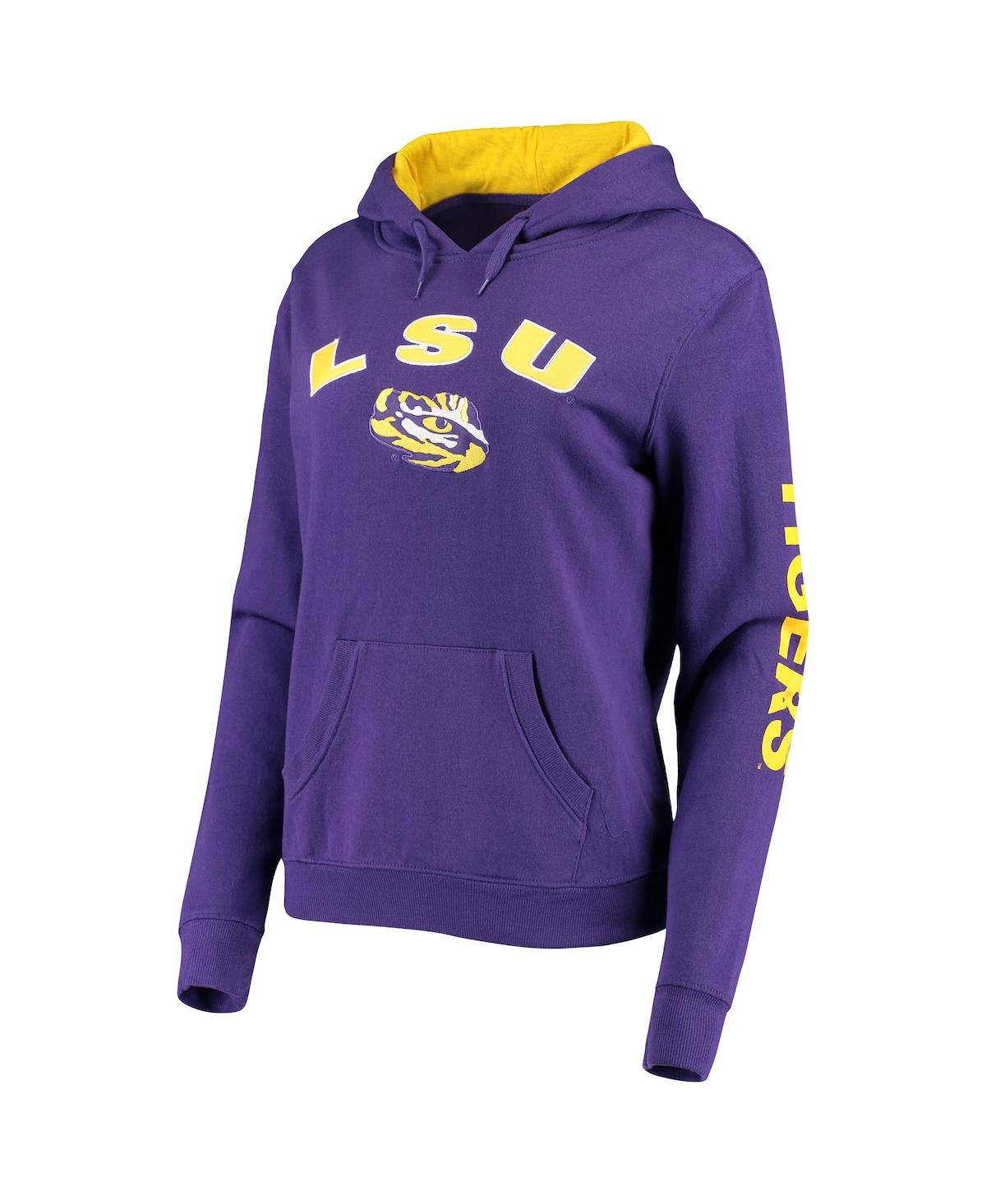 Women's ColosseumLsu Tigers Loud and Proud Pullover Hoodie - Purple
