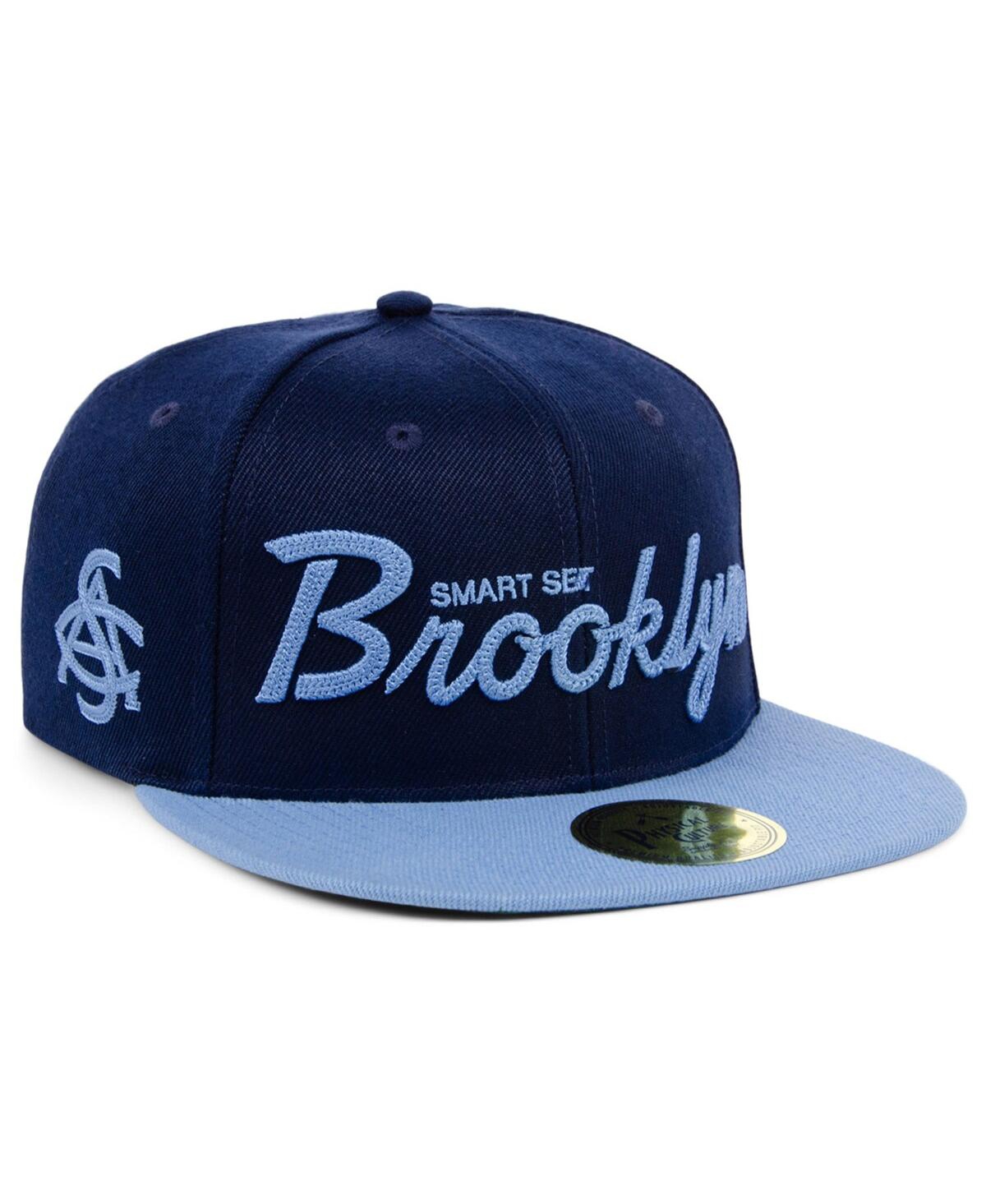 Shop Physical Culture Men's  Navy Smart Set Athletic Club Of Brooklyn Black Fives Snapback Adjustable Hat