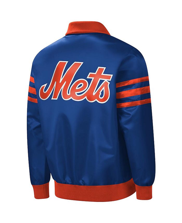 New York Mets Starter The Captain II Full-Zip Varsity Jacket - Royal