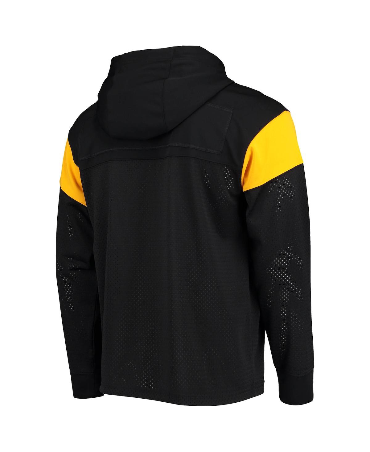 Shop Nike Men's  Black Iowa Hawkeyes Sideline Jersey Pullover Hoodie