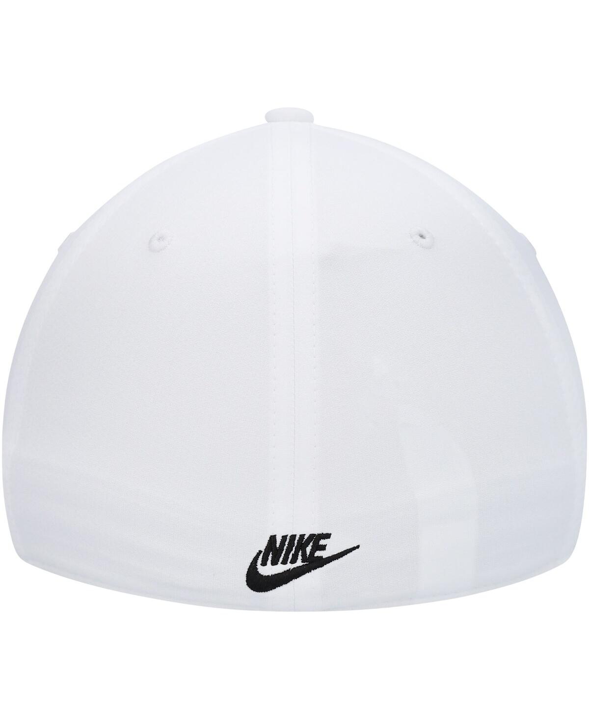 Shop Nike Men's  White Classic99 Futura Swoosh Performance Flex Hat