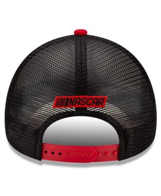 Men's White, Black Davey Allison Legends 9Forty A-Frame Adjustable Trucker Hat