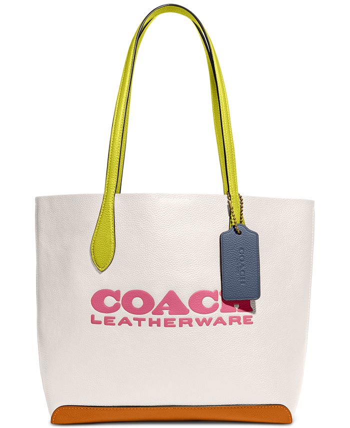COACH Colorblock Leather Kia Tote & Reviews - Handbags & Accessories -  Macy's