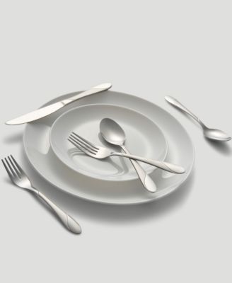 Swirl Sand 89-Piece Flatware Set, Service for 12