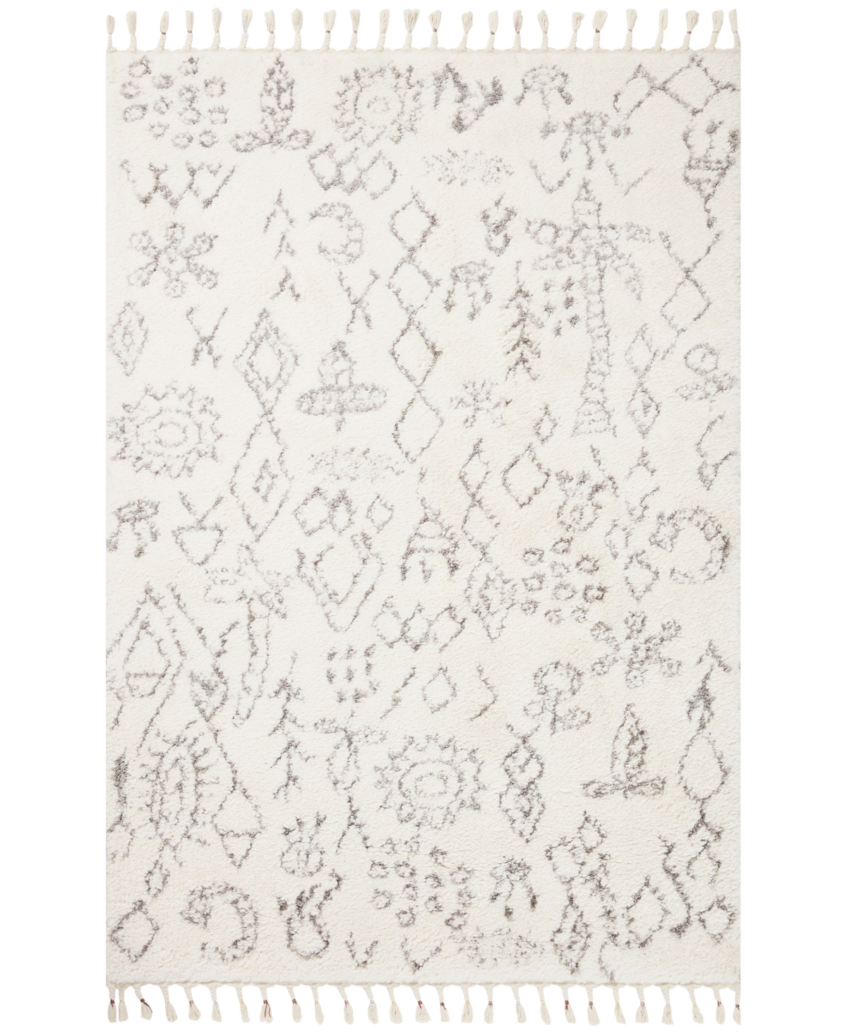 Justina Blakeney Ronnie Ron-03 5'3in x 7'6in Area Rug - Ivory, Gray