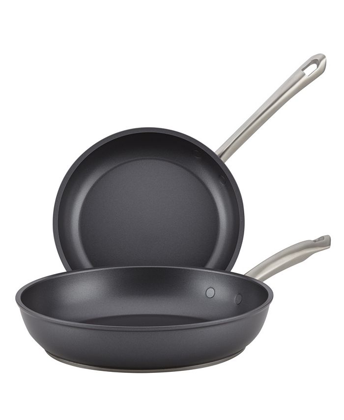 Anolon Accolade Forged Hard-Anodized Nonstick Deep Frying Pan with Lid,  12-Inch, Moonstone - Macy's