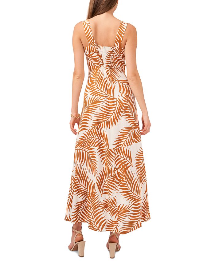 MSK Printed SmockedBack Maxi Dress Macy's