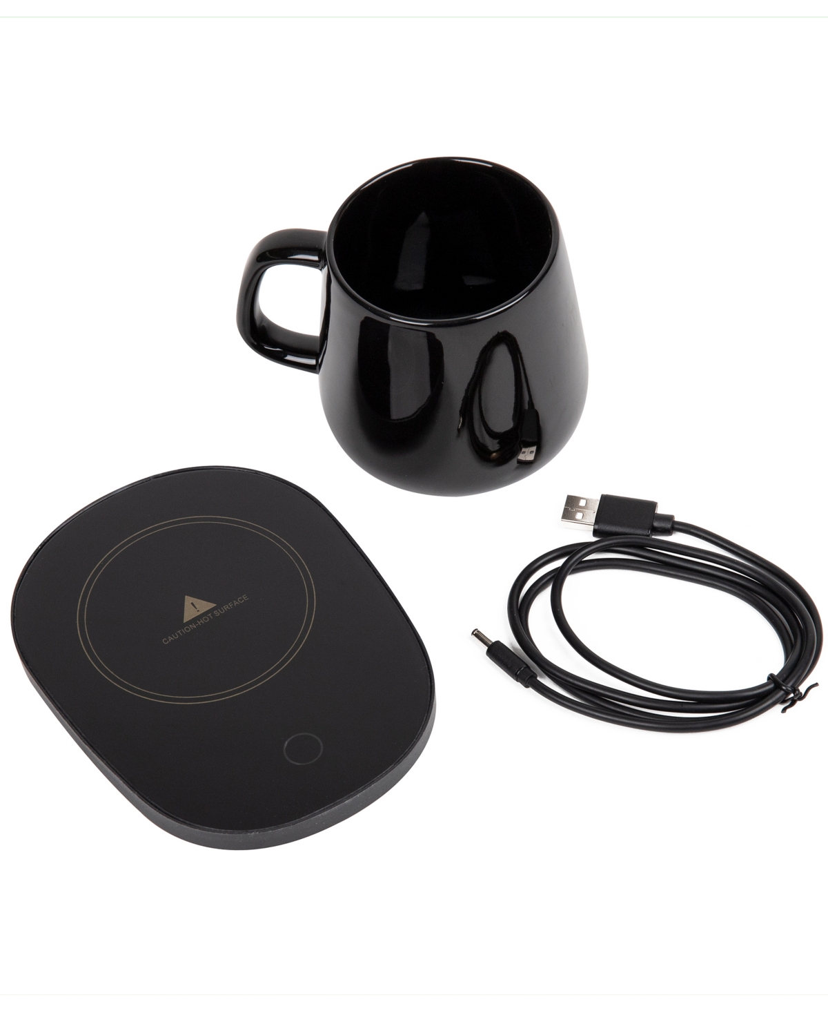 Mind Reader Usb Coffee Mug Warmer For Desk, Tea Cup Warmer, Electric Warming Plate For Drinks Beverage Water Coc In Black