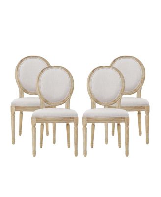 Noble House Phinnaeus French Country Dining Chairs Set, 4 Piece - Macy's