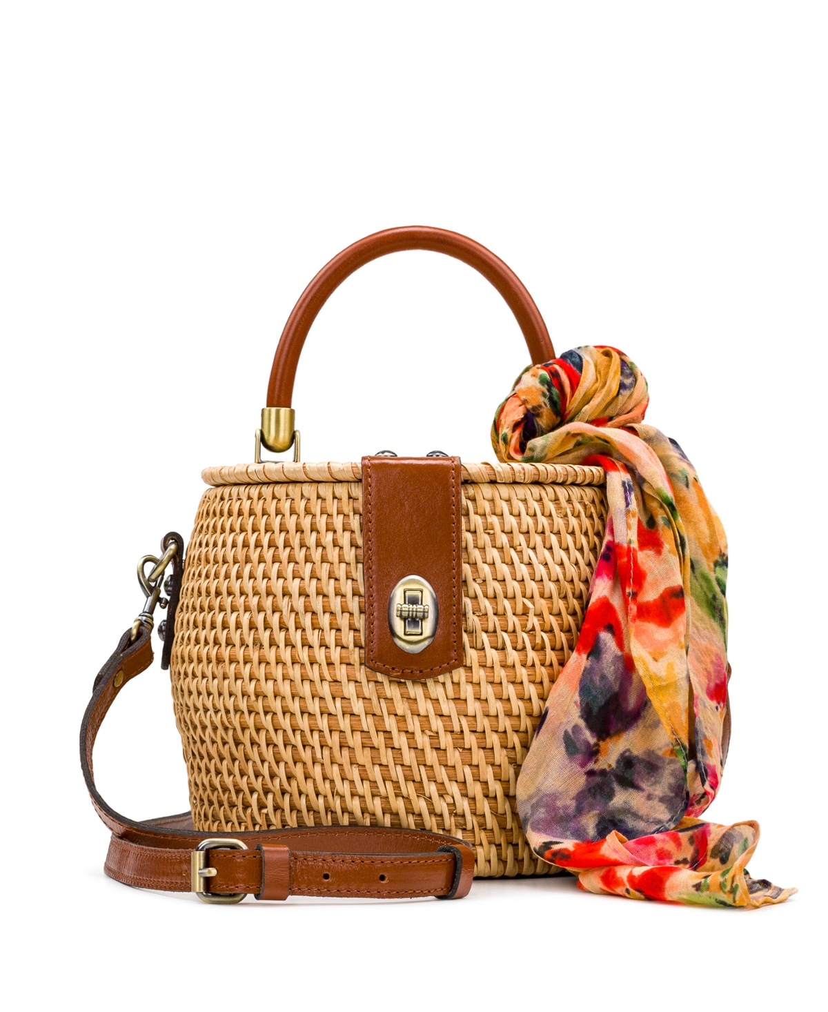 Patricia Nash Patricia Women's Nash Antinianna Round Wicker Bag In Tan