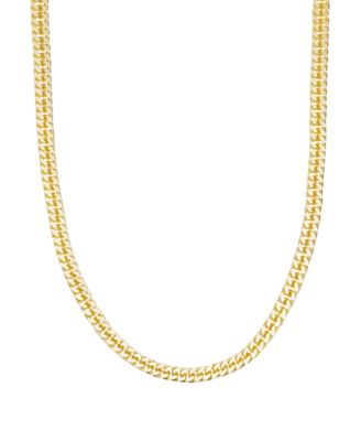 Macy's - Curb Link 20" Chain Necklace in 14k Gold-Plated Sterling Silver