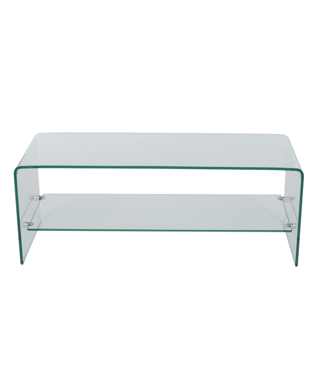 Noble House Bartlet Tv Stand In Clear