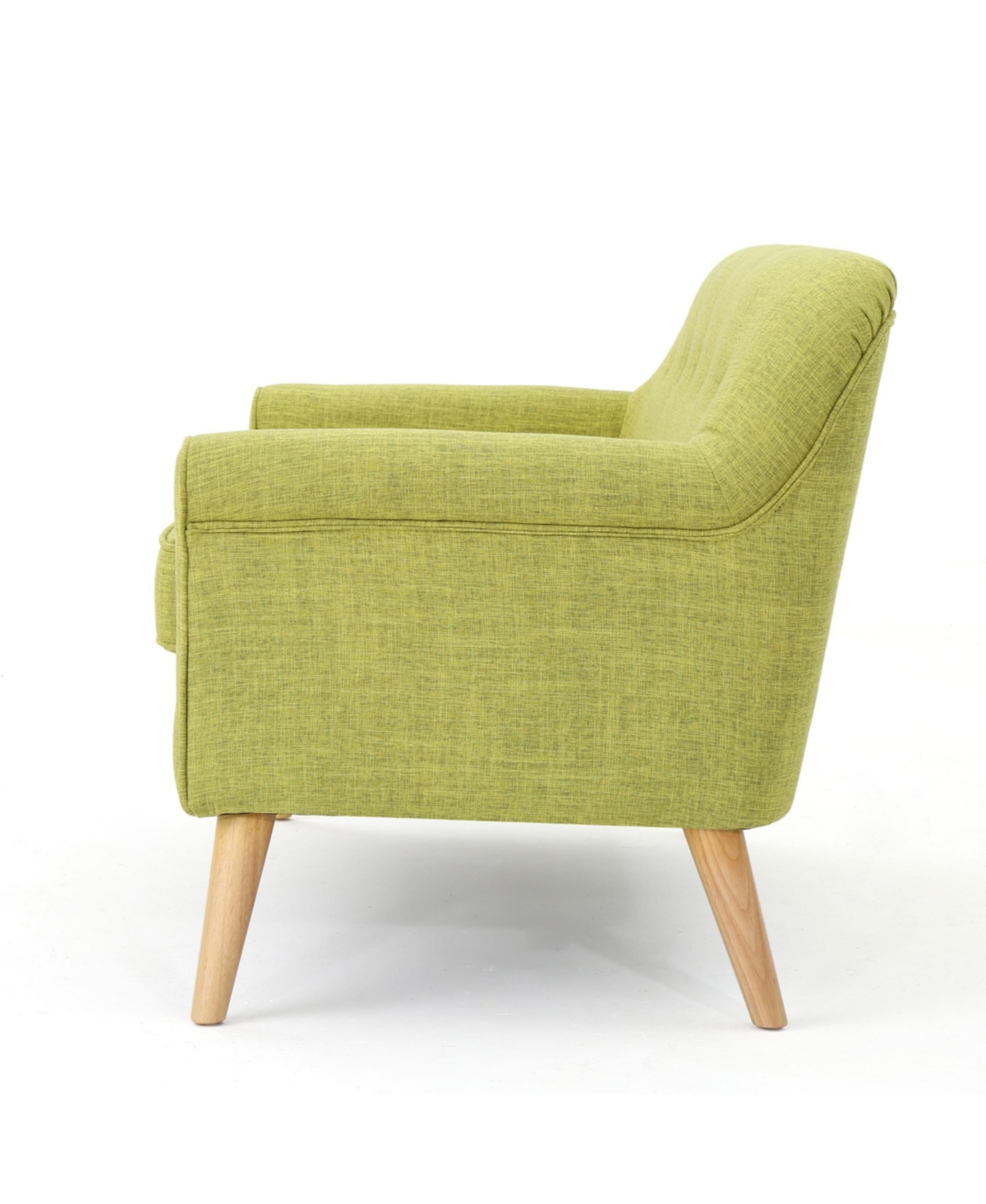 Noble House Mariah Mid Century Modern Loveseat In Muted Green