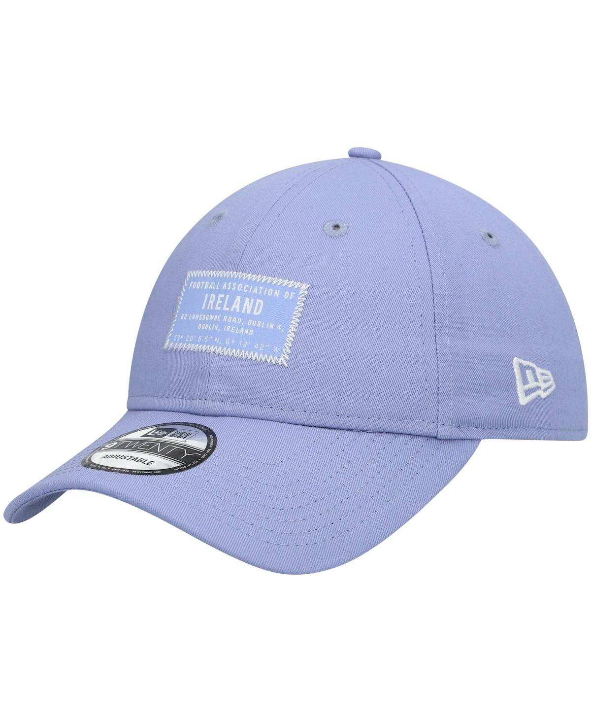 NEW ERA MEN'S NEW ERA LAVENDER IRELAND NATIONAL TEAM WORDMARK PATCH 9TWENTY ADJUSTABLE HAT