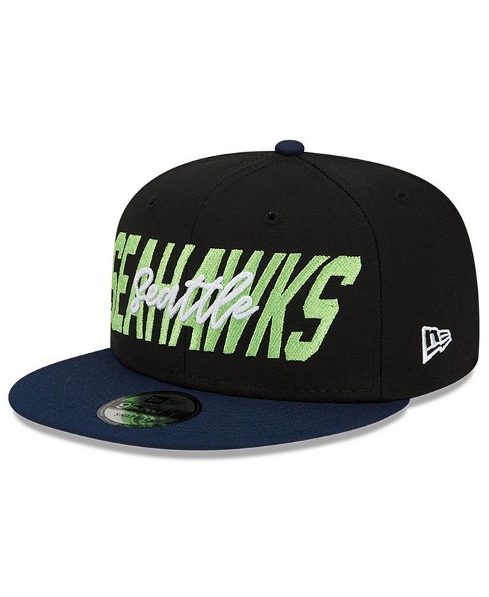 New Era Youth Boys Black and Navy Seattle Seahawks 2022 NFL Draft