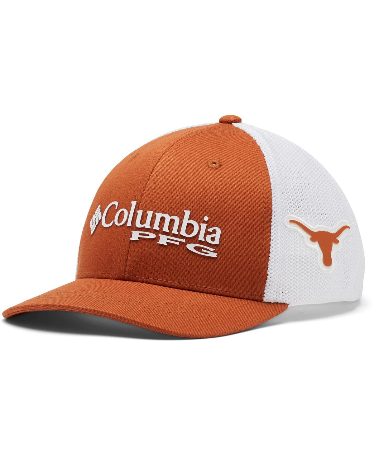 Shop Columbia Big Boys  Texas Orange, White Texas Longhorns Collegiate Pfg Snapback Hat In Texas Orange,white