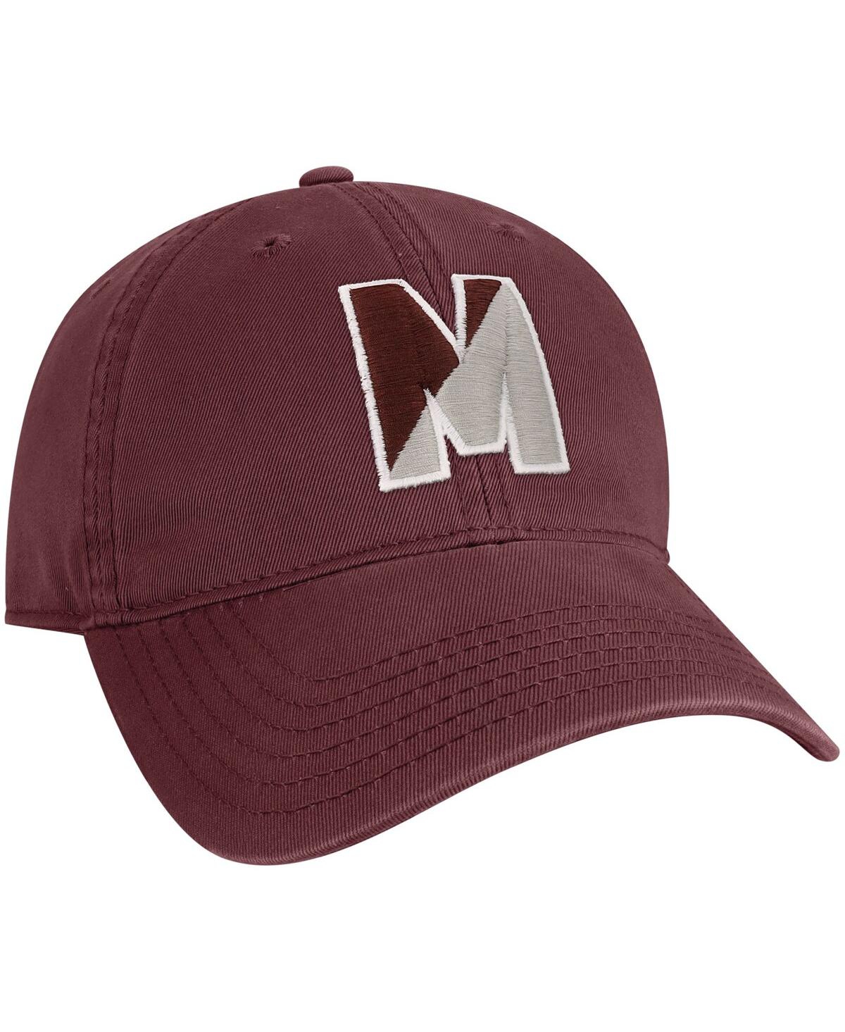 LEGACY ATHLETIC MEN'S MAROON MISSISSIPPI STATE BULLDOGS VARSITY LETTER ADJUSTABLE HAT 