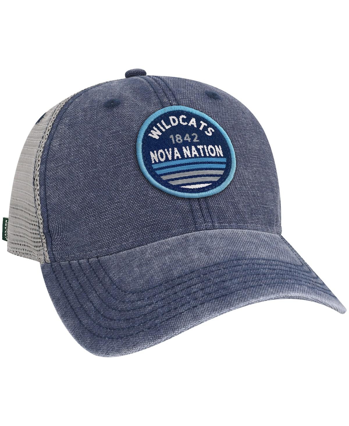 LEGACY ATHLETIC MEN'S NAVY VILLANOVA WILDCATS SUNSET DASHBOARD TRUCKER SNAPBACK HAT 