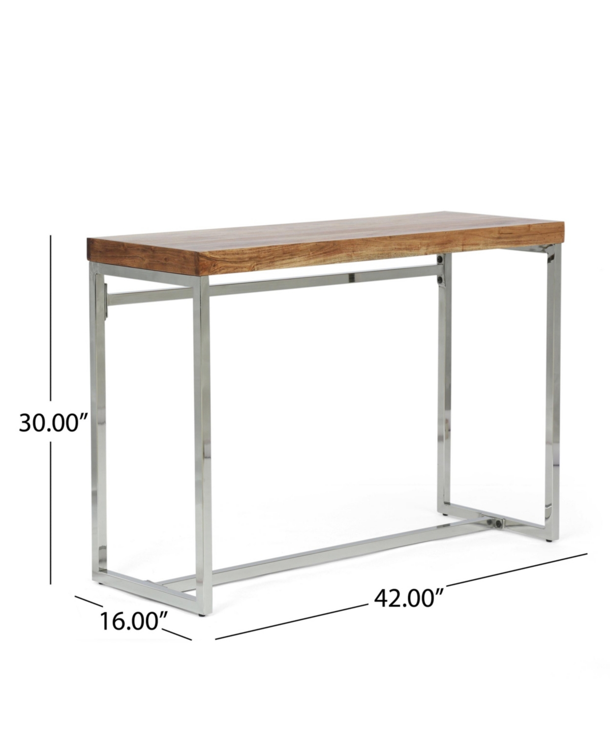 Noble House Berea Rustic Glam Handcrafted Acacia Wood Desk In Natural