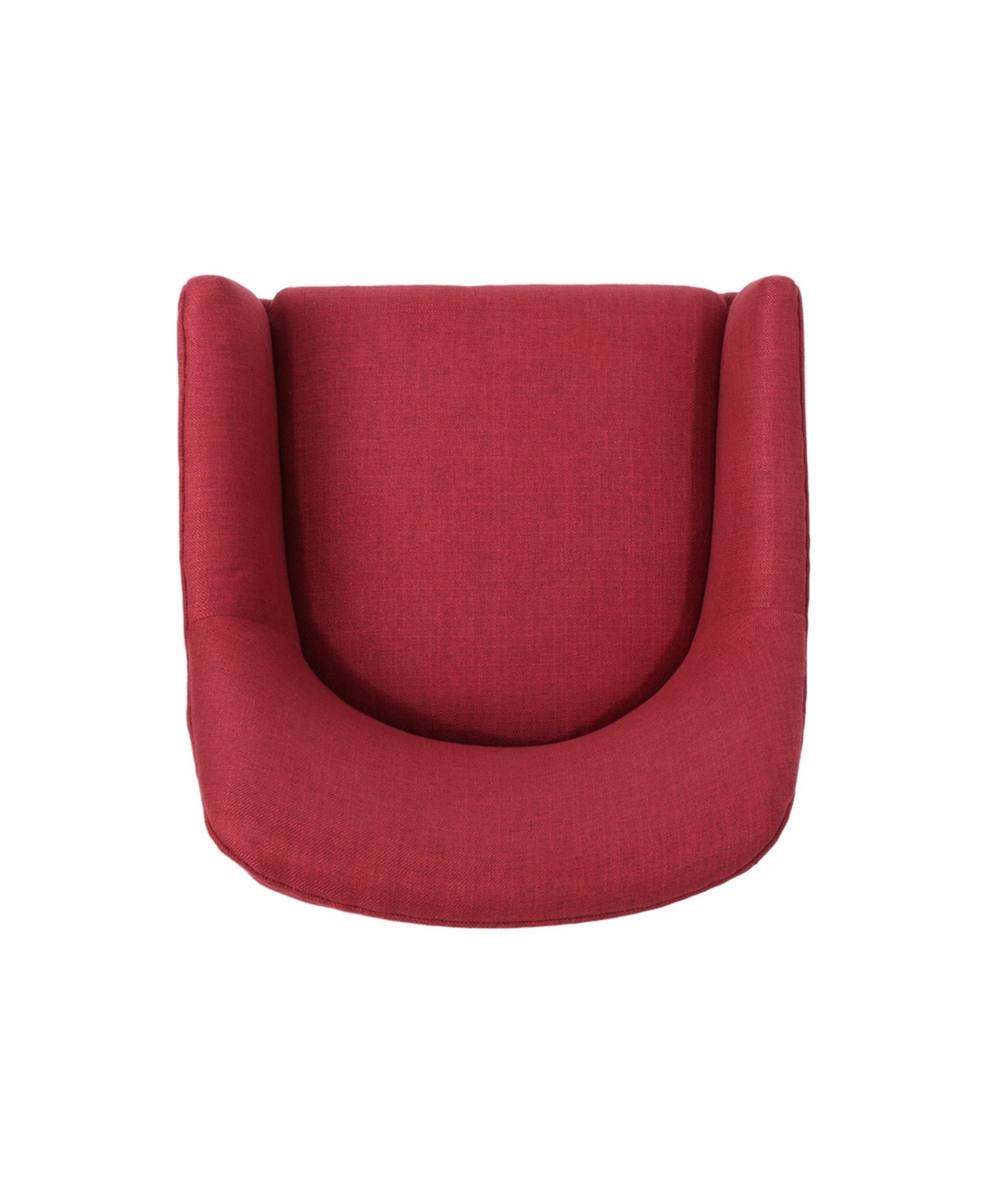 Noble House Johnson Mid Century Modern Fabric Home Office Chair With Chrome Base In Red