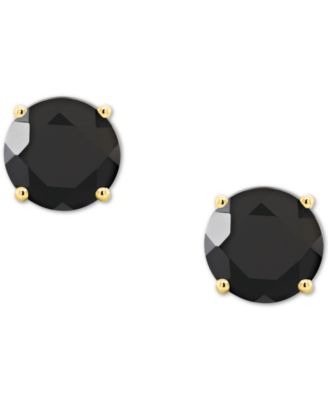 Labradorite Stud Earrings in 14k Gold (Also in Onyx)