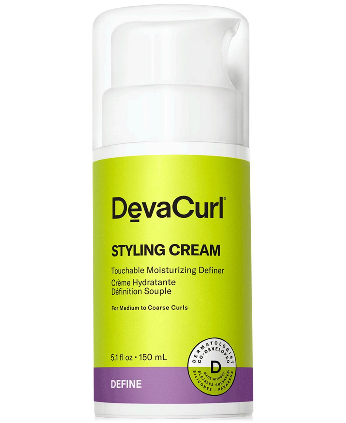 Devacurl Styling Cream Touchable Moisturizing Definer, 5.1 Oz, From Purebeauty Salon & Spa