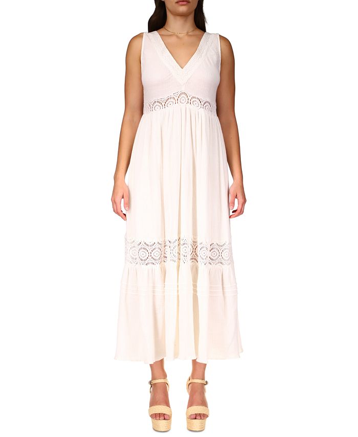 Sanctuary Women s Lace Inset Maxi Dress Macy s