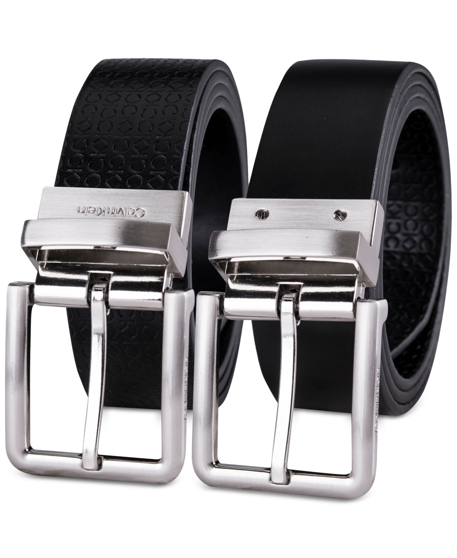 35MM Men's Micro Logo Strap Reversible Casual Belt