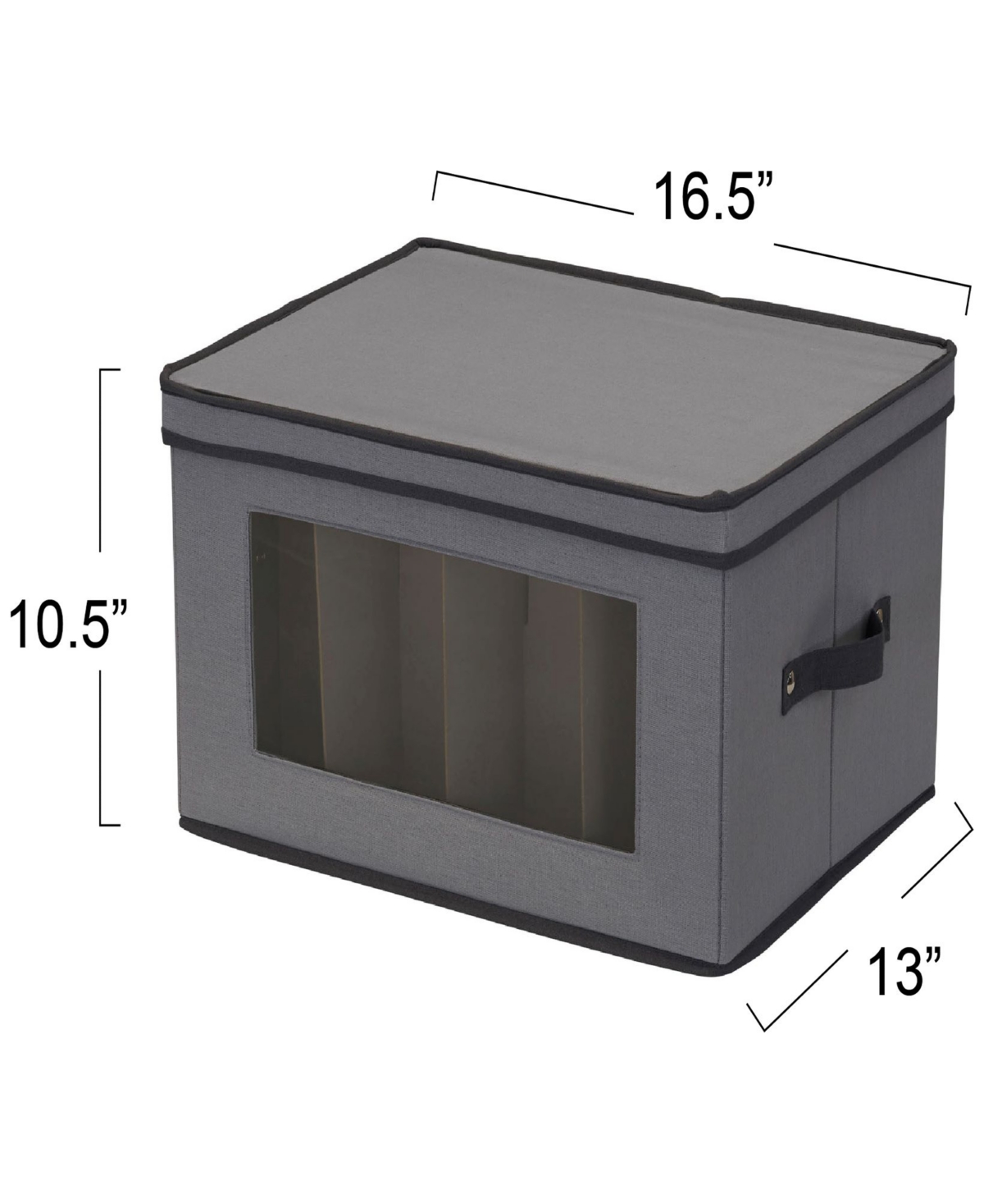 Shop Household Essentials Stemware Storage Box In Gray
