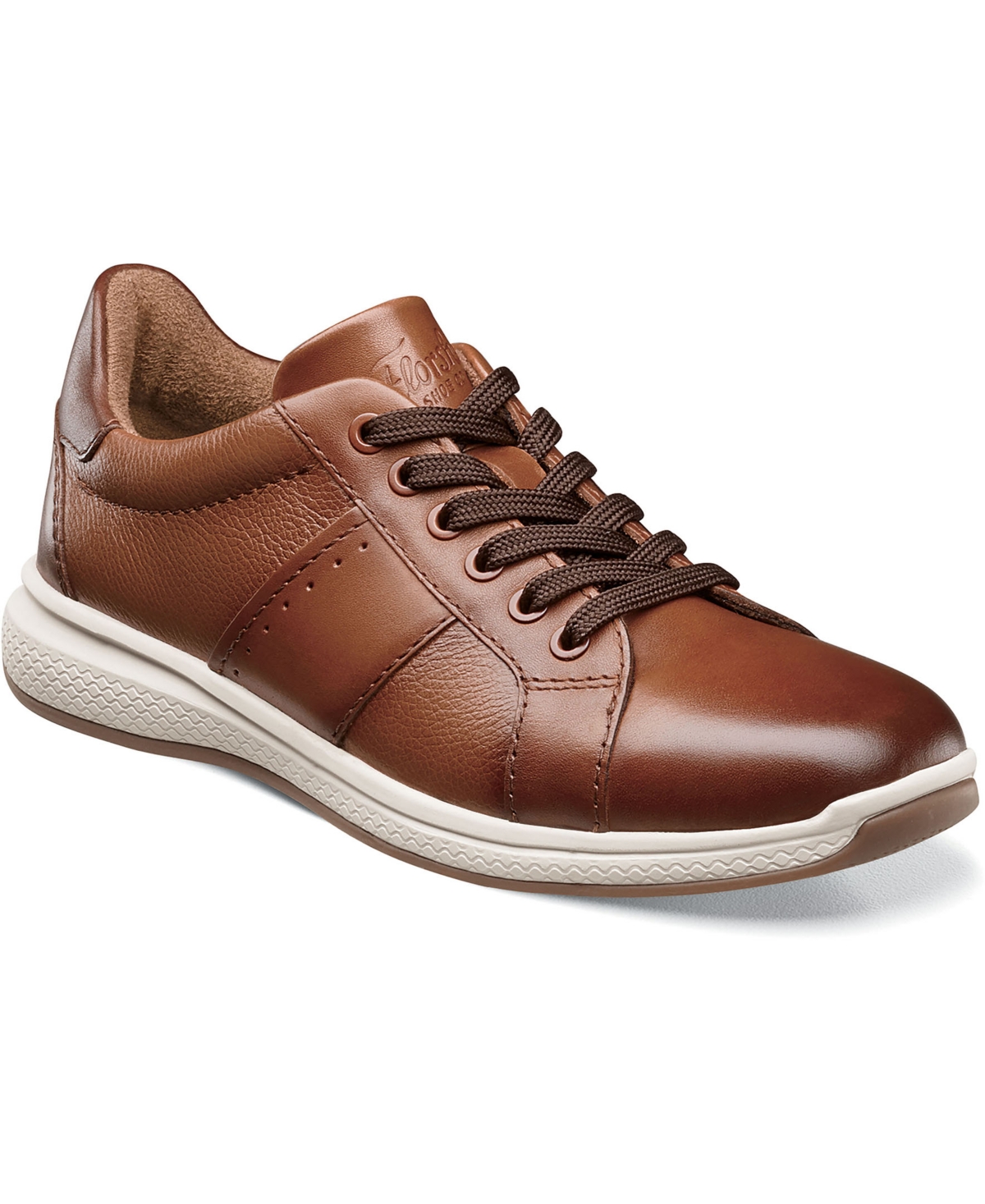 Shop Florsheim Toddler Boys Great Lakes Lace To Toe Jr. Oxford Shoes In Cognac