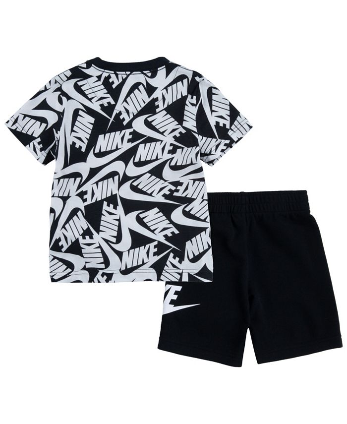 Nike Toddler Boys Futura Toss T-shirt and Shorts, 2 Piece Set & Reviews ...